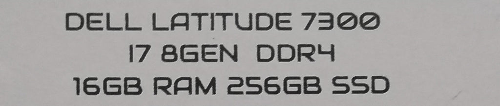Laptop DELL LATITUDE 7300 i7 8th Generación, 16GB RAM, 256GB SSD